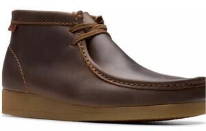 Clarks Shoes Men's Size 9.5 Brown Beeswax Leather Wallaston Boot Chukka New Box